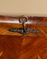 Kingwood & Boxwood Floral Inlaid Double-Sided Desk, France, Early 20th Century