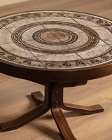 Danish Tile Coffee Table Manner of HM Sofaborde, Denmark, 1970s