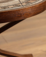 Danish Tile Coffee Table Manner of HM Sofaborde, Denmark, 1970s