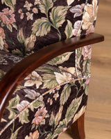 Pair of Jindrich Halabala Lounge Chairs in Rich Floral, 1940's