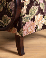 Pair of Jindrich Halabala Lounge Chairs in Rich Floral, 1940's