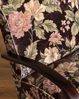 Pair of Jindrich Halabala Lounge Chairs in Rich Floral, 1940's