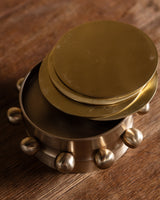 Kaiba Coaster Set in Brass