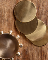 Kaiba Coaster Set in Brass