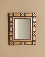 Tramp Art Gilt Mirror, United States, 19th Century