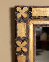 Tramp Art Gilt Mirror, United States, 19th Century