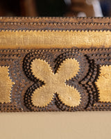 Tramp Art Gilt Mirror, United States, 19th Century