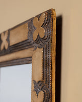 Tramp Art Gilt Mirror, United States, 19th Century