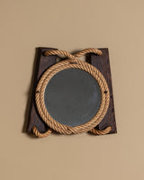 Rope Wrapped Porthole Mirror, France, 1970s