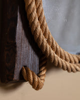 Rope Wrapped Porthole Mirror, France, 1970s