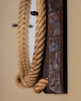 Rope Wrapped Porthole Mirror, France, 1970s