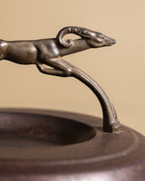 Art Deco Greyhound Ashtray Stand, United States, 1930s