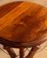 Black Forest Carved Stag Tripod Table, Germany, 19th Century