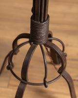 Dutch Art Deco Wrought Iron Torchiere Floor Lamp, Netherlands, 1920s