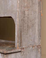 Primitive Painted Pine Two-Piece Hutch, United States, 19th Century