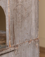 Primitive Painted Pine Two-Piece Hutch, United States, 19th Century