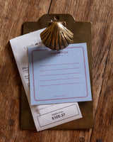 Brass Shell Clipboard, France, Mid-20th Century