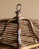 Gilt Painted Pagoda Wooden Birdcage, France, Mid-20th Century