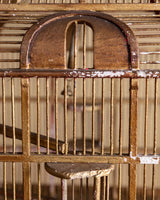 Gilt Painted Pagoda Wooden Birdcage, France, Mid-20th Century