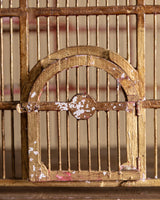 Gilt Painted Pagoda Wooden Birdcage, France, Mid-20th Century