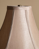 French Iron Tripod Table Lamp with Petal Bobeche, 1940's