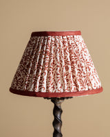French Iron Twisted Table Lamp w/ Pleated Fabric Shade, 1930's