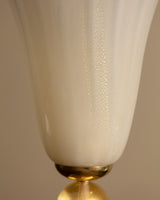 Contemporary Murano Glass & Brass Torchiere Table Lamps, Italy (2 Available)