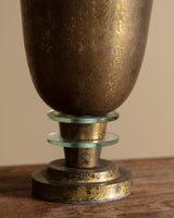 Art Deco Bronze Lamp by Genet & Michon, 1920s