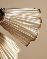 Swedish Pleated Shade Floor Lamp, Sweden, 1950s