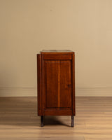 Carved Geometric Oak Sideboard Manner of Charles Dudouyt, France, 1940's
