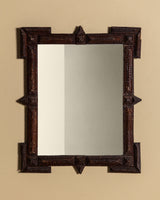 Tramp Art Mirror with Exaggerated Corners & Points,  Late 19th Century