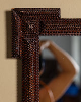 Tramp Art Mirror with Exaggerated Corners & Points,  Late 19th Century