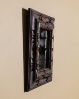 Hand Carved Rustic Wood Mirror, 1950's