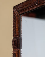 Stacked Tramp Art Wall Mirror, Early 20th Century