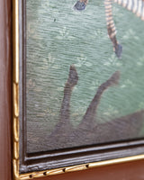 "Zebra Study No. 3" Mixed Media on Wood Panel, 2026