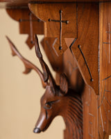 Carved Deer Eastlake Wall Shelf, American, Late 19th Century
