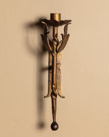 Pair of Gilt Spanish Candle Sconces, Spain, 1950's