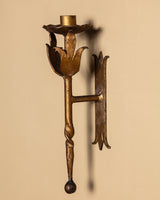 Pair of Gilt Spanish Candle Sconces, Spain, 1950's