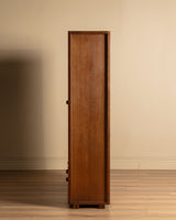 Guillerme et Chambron Oak Bookcase Desk Combination, France, 1970s