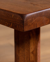 Brutalist Oak Coffee Table, Netherlands, 1970s