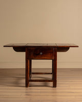 Rustic Drop-Leaf Table w/ Drawers, France, 19th Century