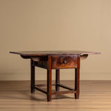 Rustic Drop-Leaf Table w/ Drawers, France, 19th Century