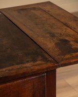Rustic Drop-Leaf Table w/ Drawers, France, 19th Century