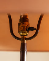Faux-Bamboo Bronze Floor Lamp Manner of Baguès, France, 1940's