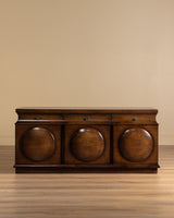 Art Deco Style Mahogany Three-Door Sideboard, France, 1950's