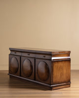 Art Deco Style Mahogany Three-Door Sideboard, France, 1950's