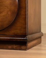 Art Deco Style Mahogany Three-Door Sideboard, France, 1950's
