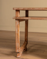 French Cerused Wood Tiered Writing Desk, 1950's