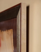 Red Pastel Standing Nude Study in Silver Frame, Europe, 1930's