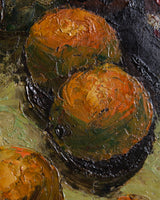 Expressive Polka-Dot Ceramic Still Life Oil Painting, Europe, 1950's